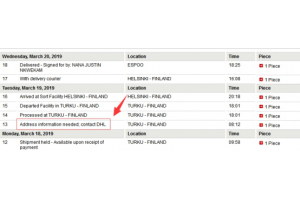 國際快遞中為什么會產生更改地址費？