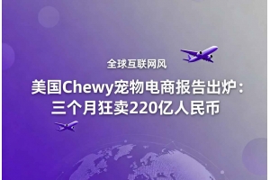 美國(guó)Chewy寵物電商報(bào)告出爐：三個(gè)月狂賣220億人民幣