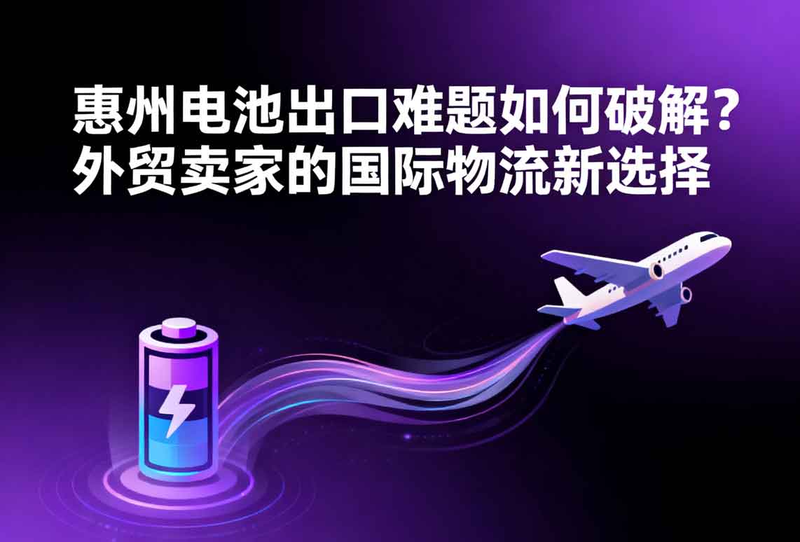 惠州電池出口難題如何破解？外貿(mào)賣家的國際物流新選擇