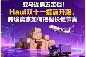 亞馬遜黑五定檔！Haul雙十一提前開跑，跨境賣家如何把握長促節奏
