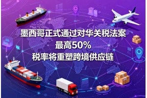 墨西哥正式通過對華關稅法案 最高50% 稅率將重塑跨境供應鏈