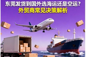 東莞發(fā)貨到國外選海運(yùn)還是空運(yùn)？外貿(mào)商常見決策解析