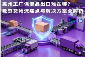 惠州工廠保健品出口難在哪？敏感貨物流痛點(diǎn)與解決方案全解析